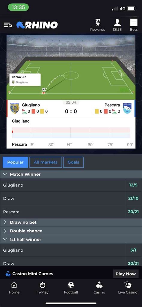 Rhino Bet app sign up offer .
